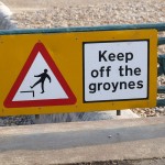 Notice on Brighton beach