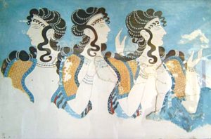 Knossos_fresco_women By cavorite - http://www.flickr.com/photos/cavorite/98591365/in/set-1011009/, CC BY-SA 2.0, https://commons.wikimedia.org/w/index.php?curid=1350752